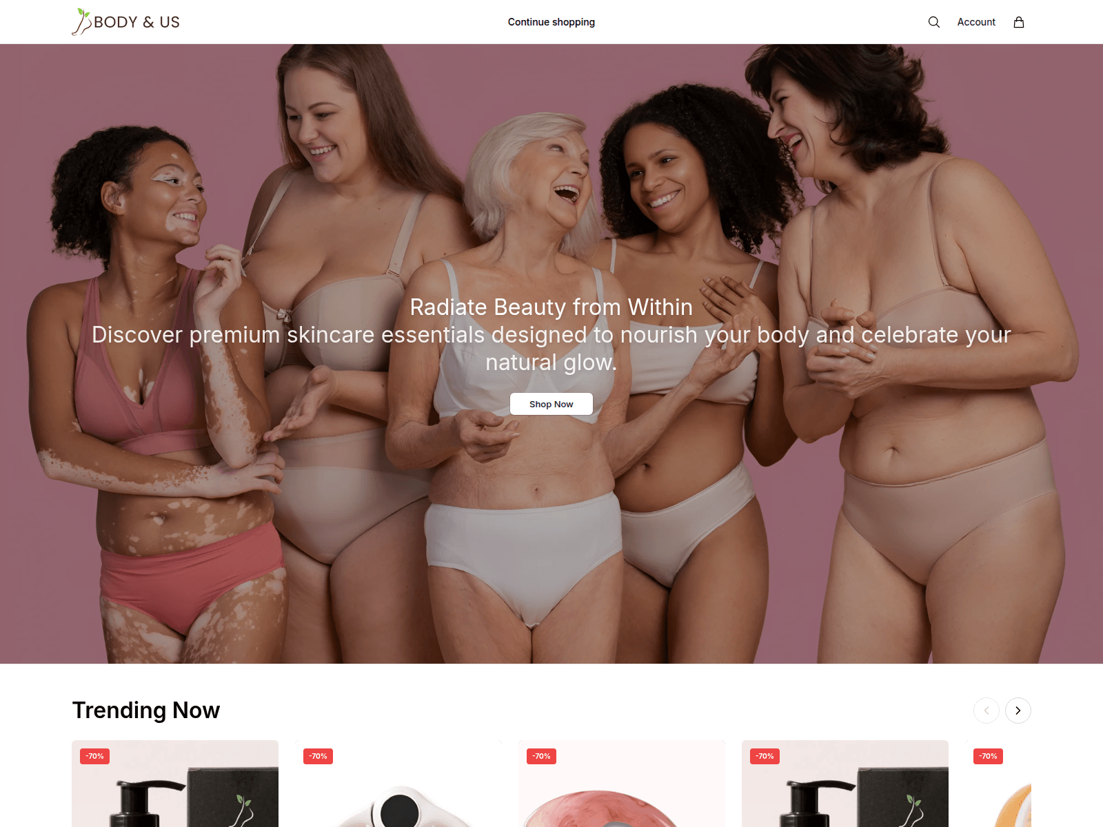 Screenshot of bodivibe.shop