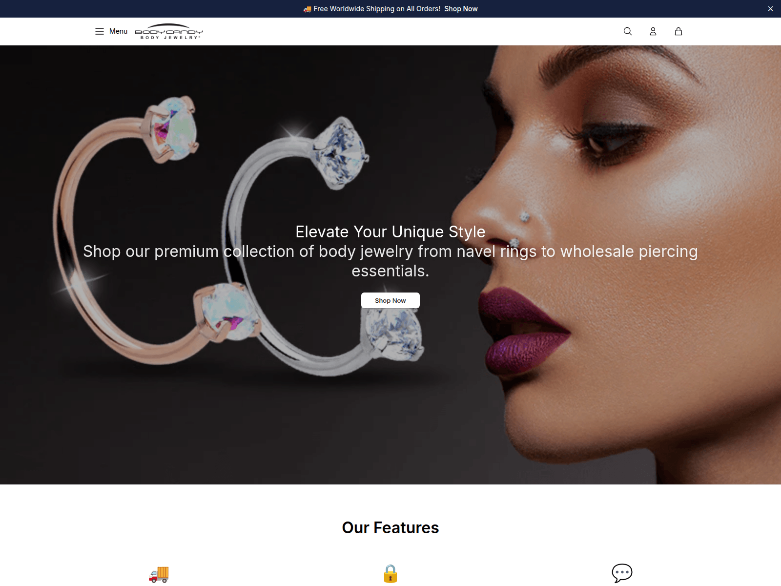 Screenshot of bodycandycollection.shop