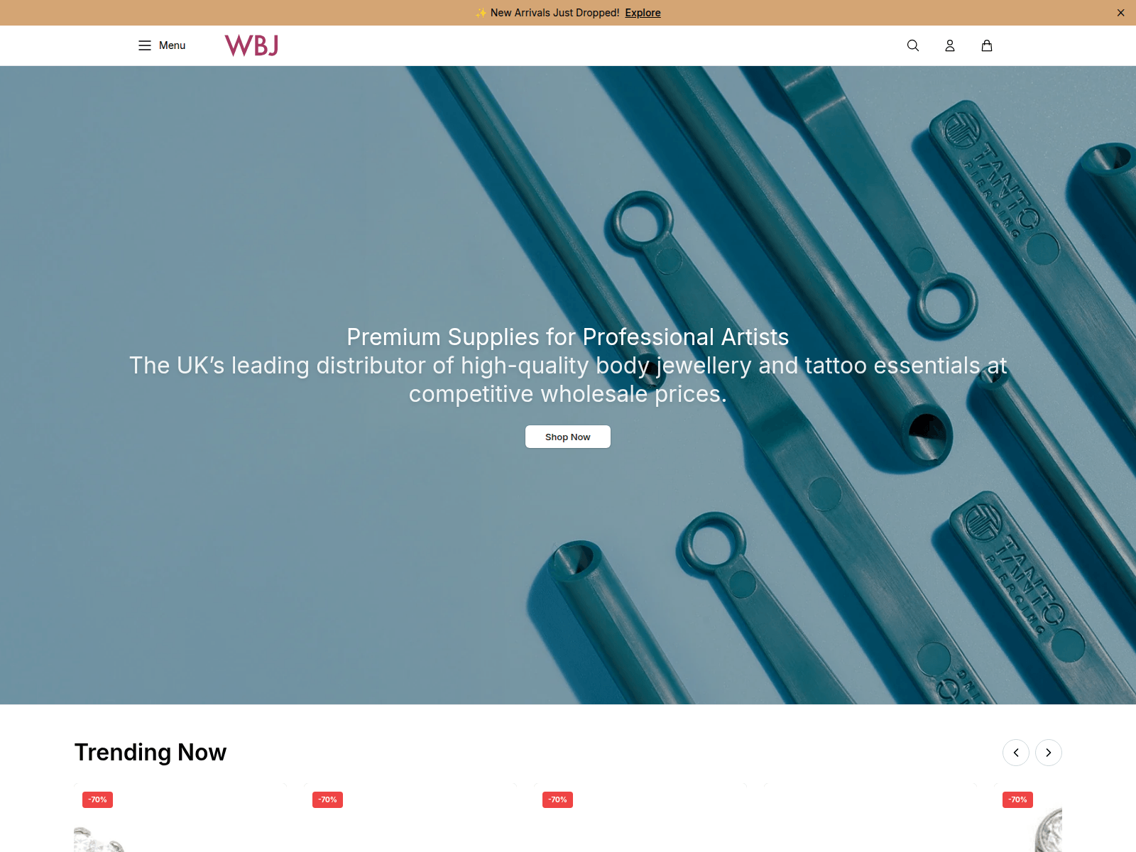 Screenshot of bodyjewelleryhub.shop