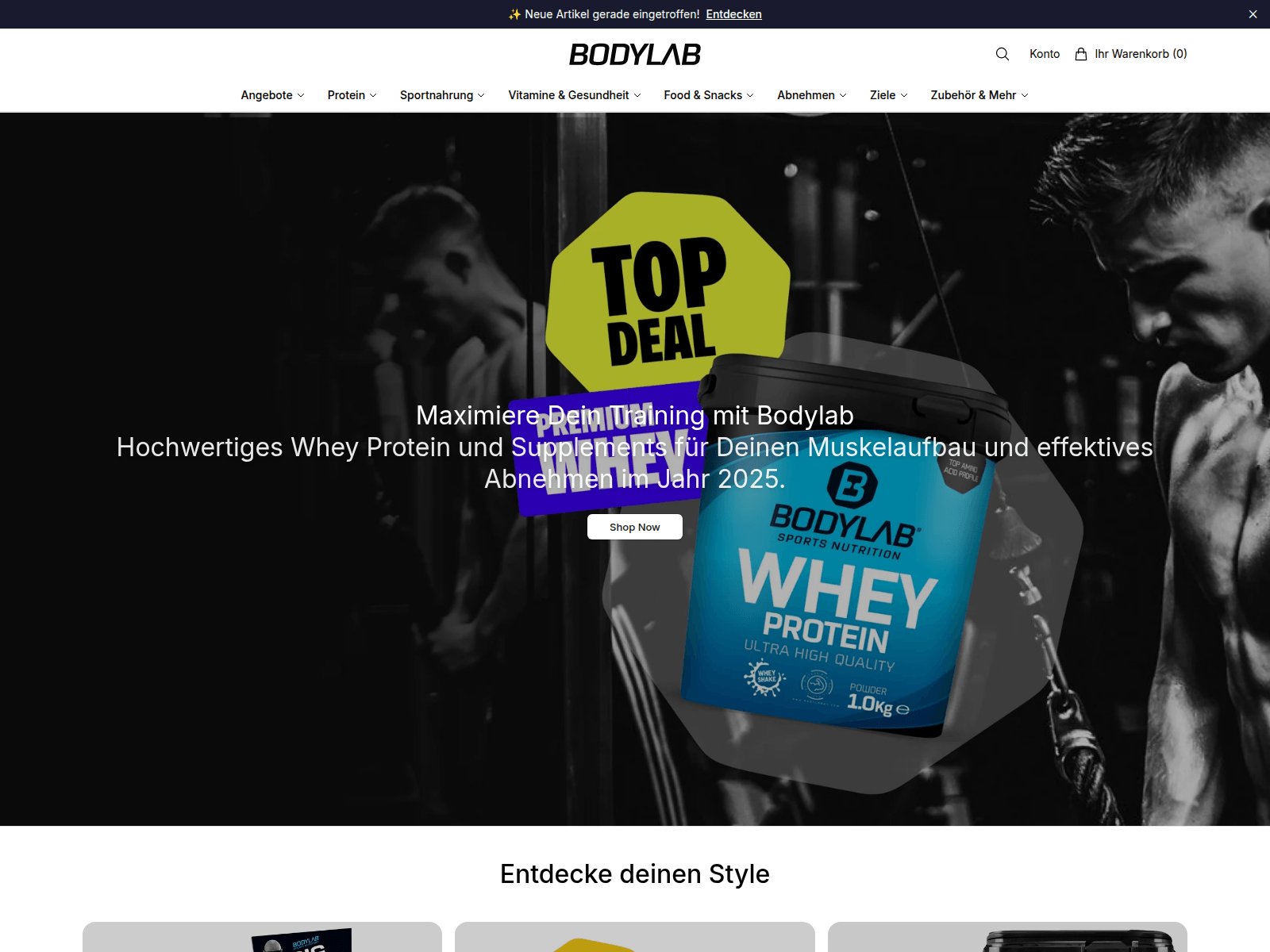 Screenshot of bodylabshop.shop