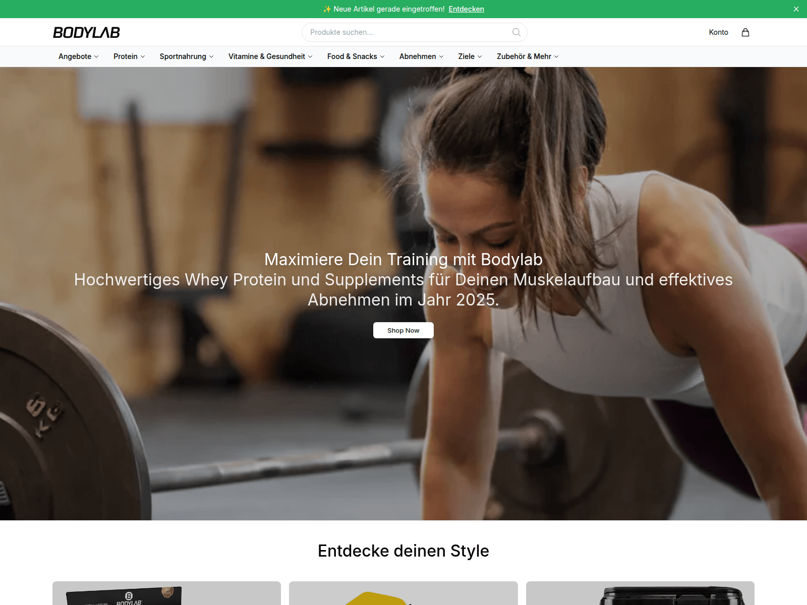 Screenshot of bodylabhq.shop