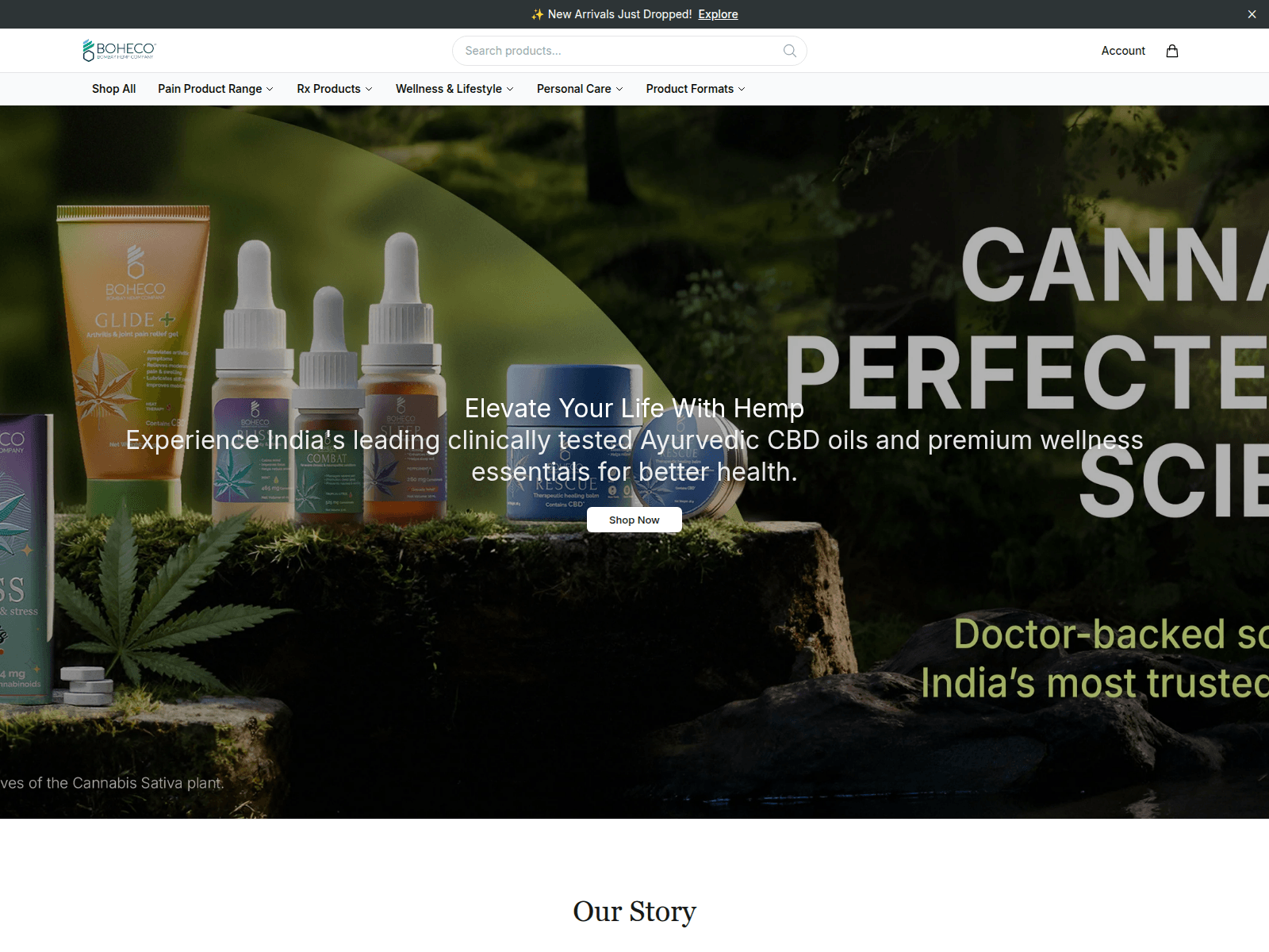 Screenshot of bocogreen.shop