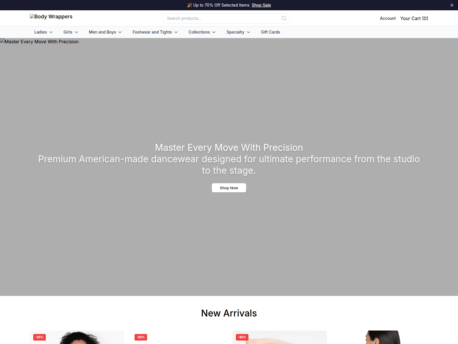 Screenshot of bodywrappers.shop