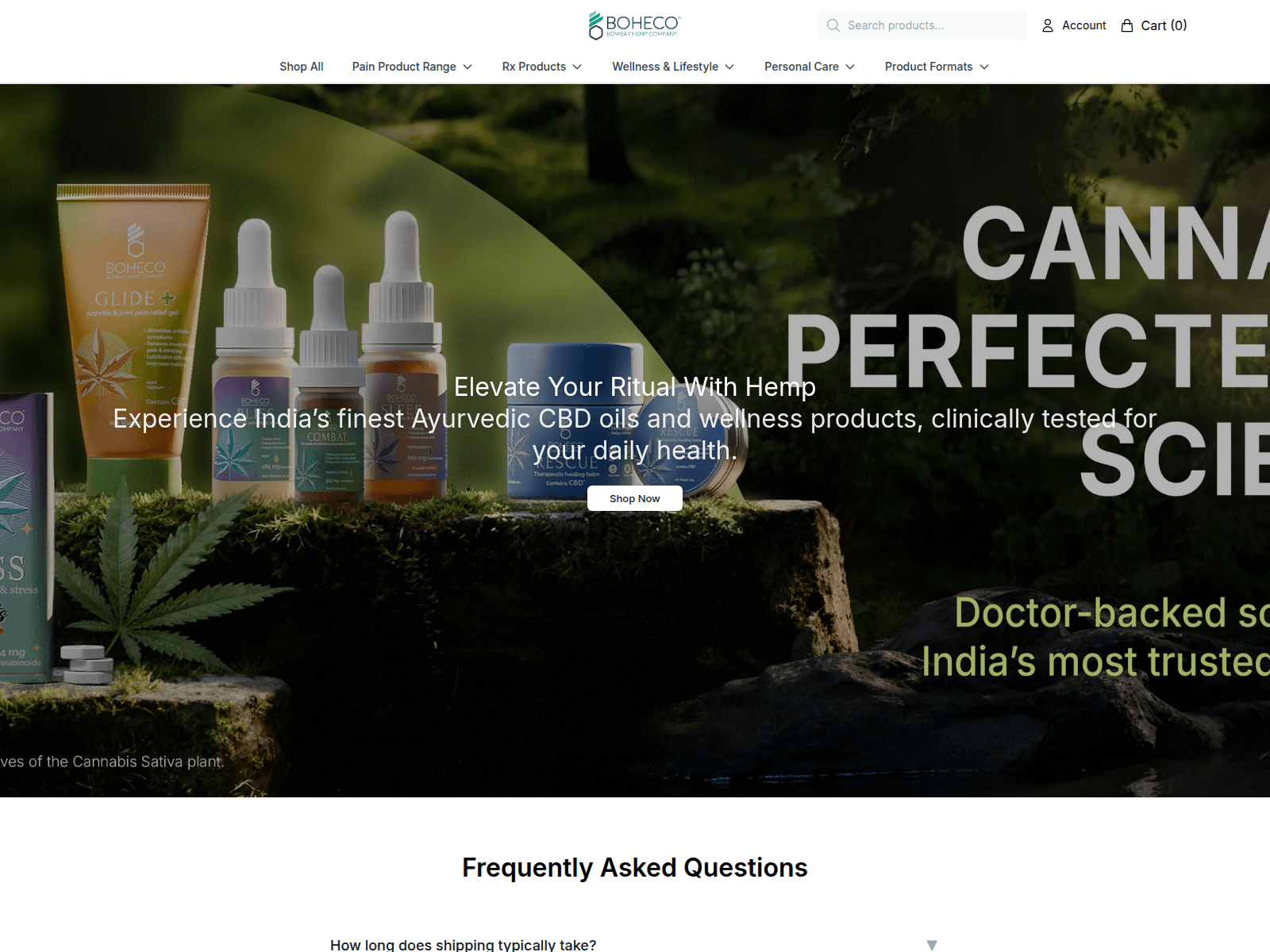 Screenshot of bohespirit.shop