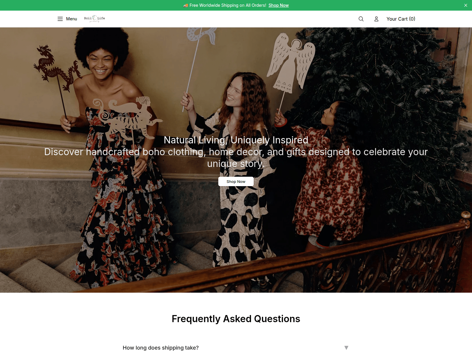 Screenshot of boiilifestyle.shop