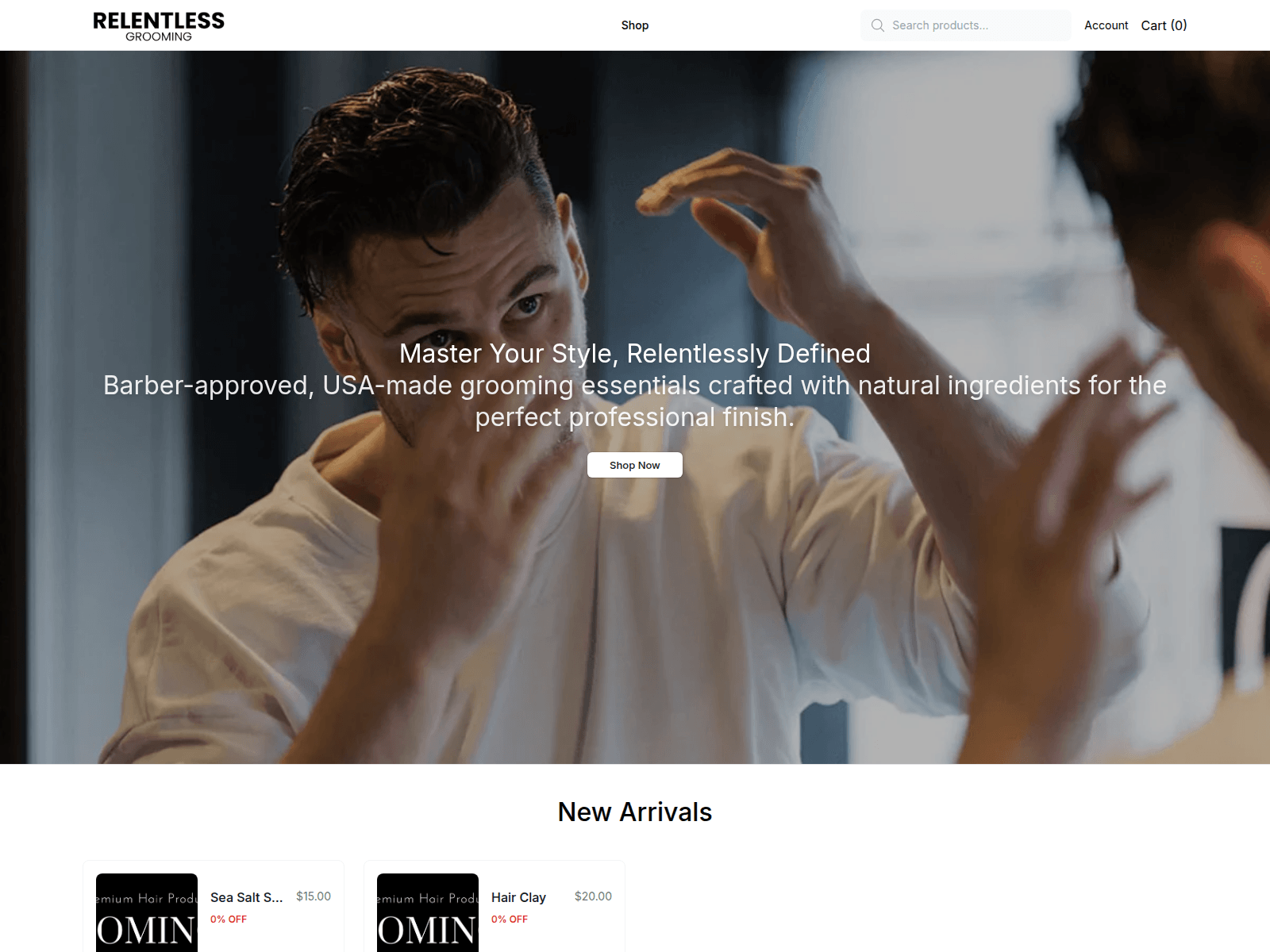Screenshot of boldbeard.shop