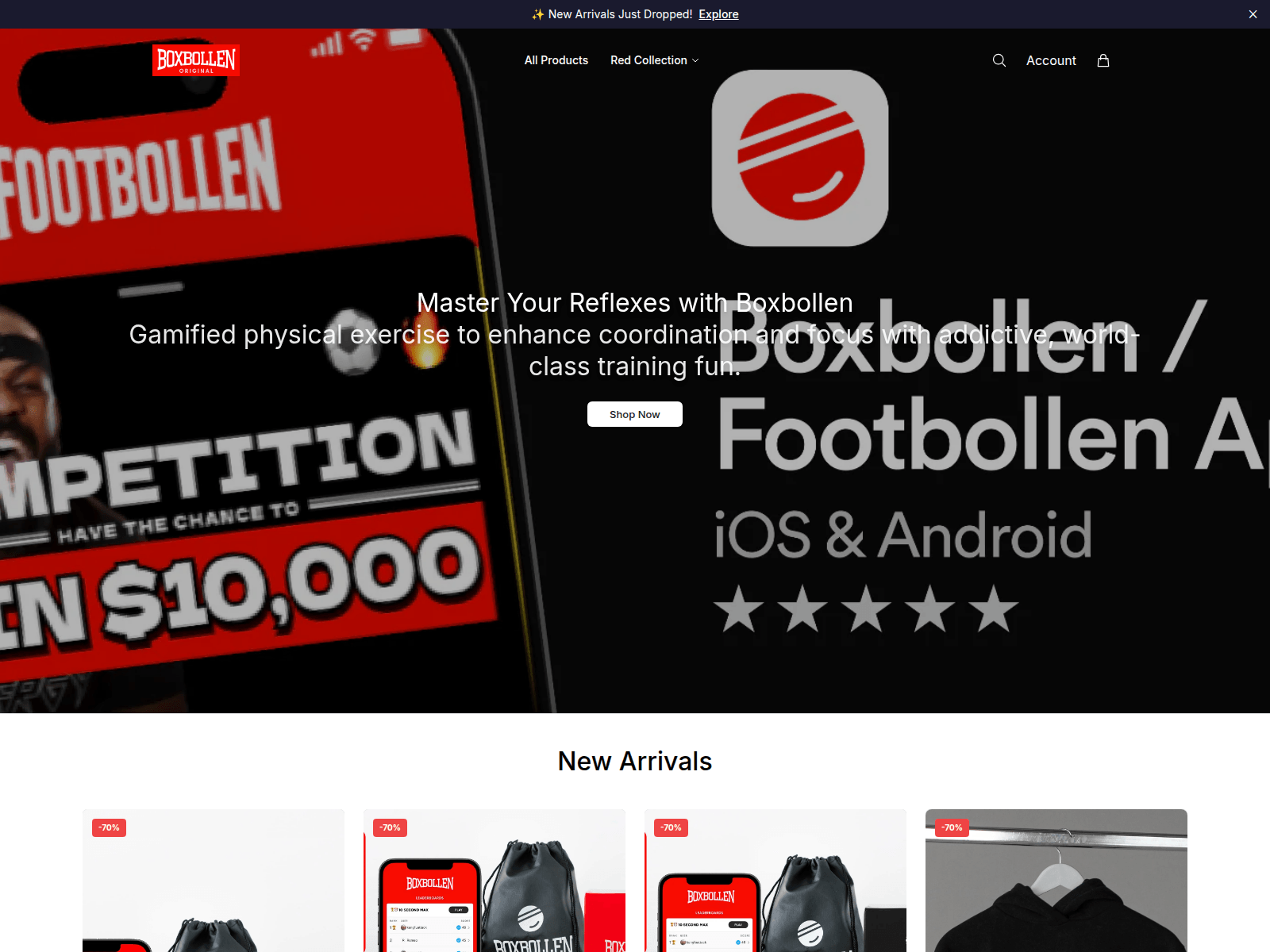 Screenshot of bollzone.shop
