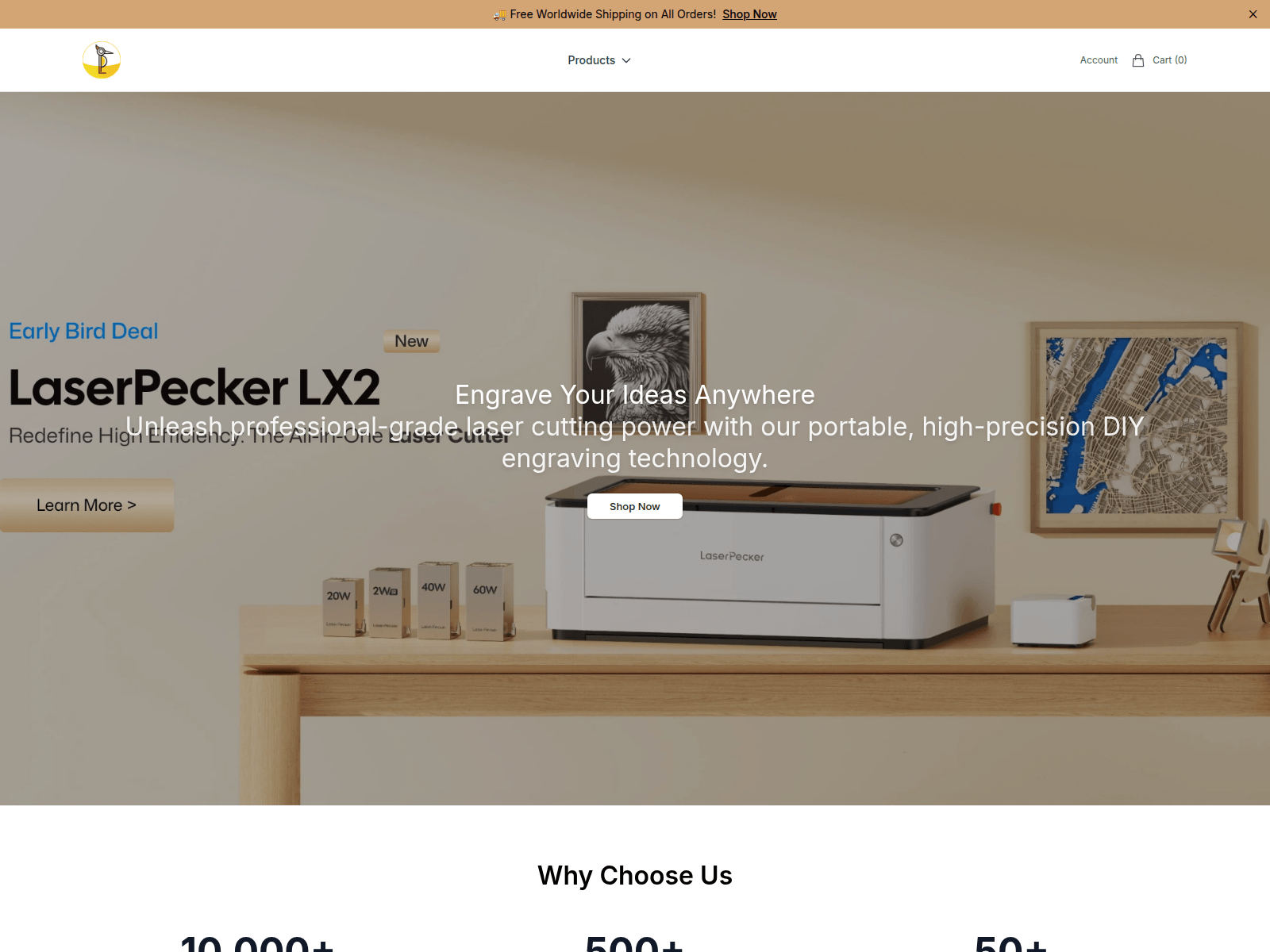 Screenshot of boldarc.shop