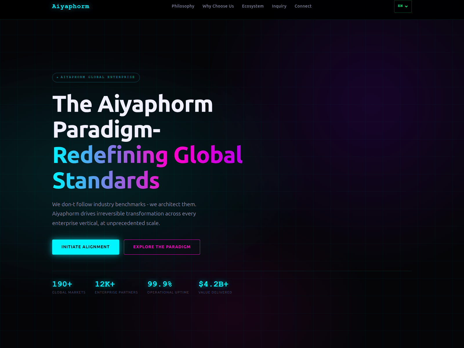Screenshot of aiyaphormtrade.com
