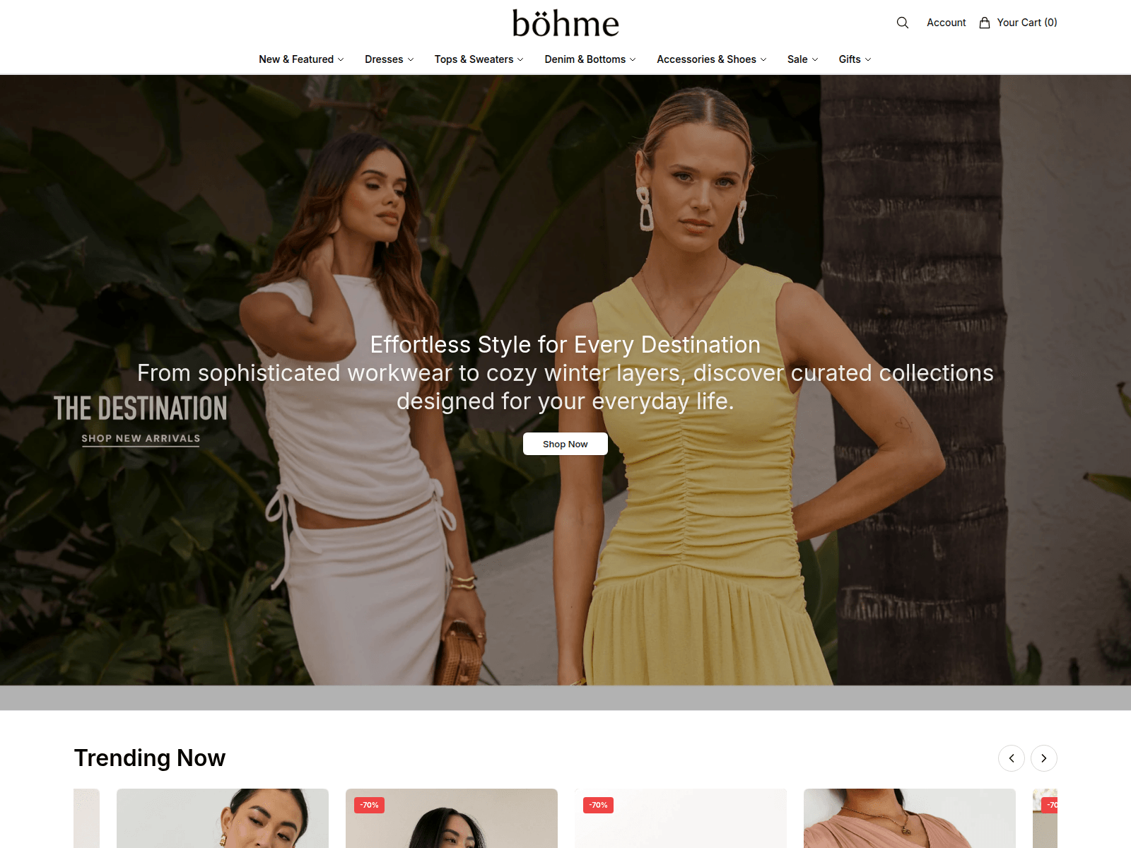 Screenshot of bohme.shop