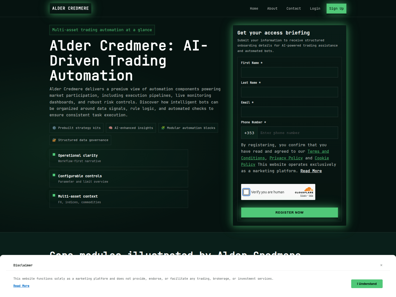 Screenshot of alder-credmere.shop