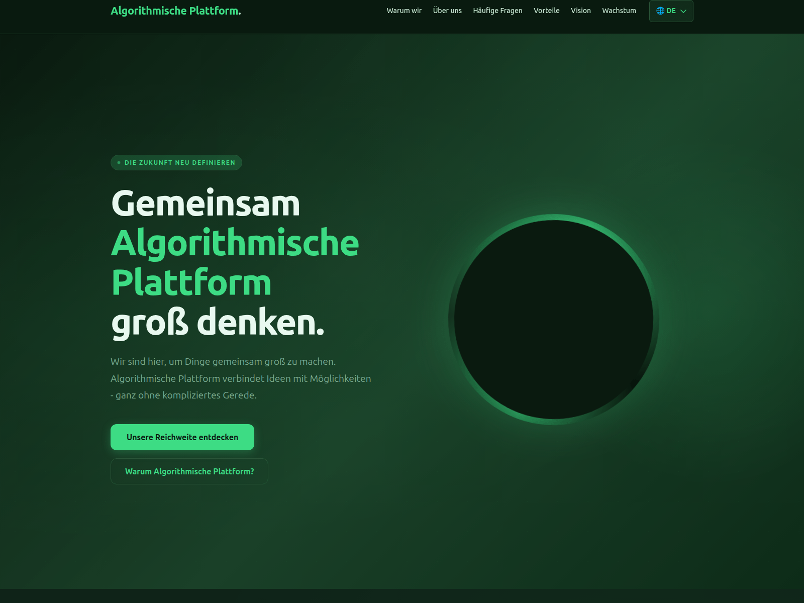 Screenshot of algorithmischeplattform.de