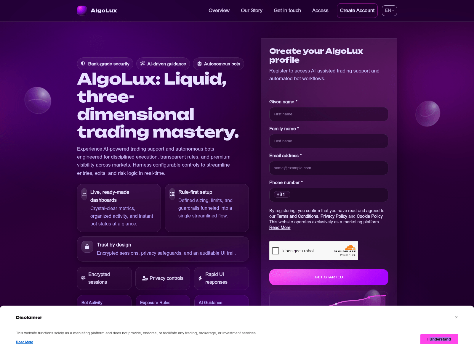Screenshot of algoluxsolution.com