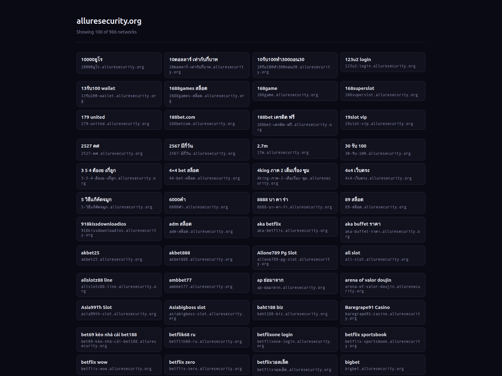Screenshot of alluresecurity.org
