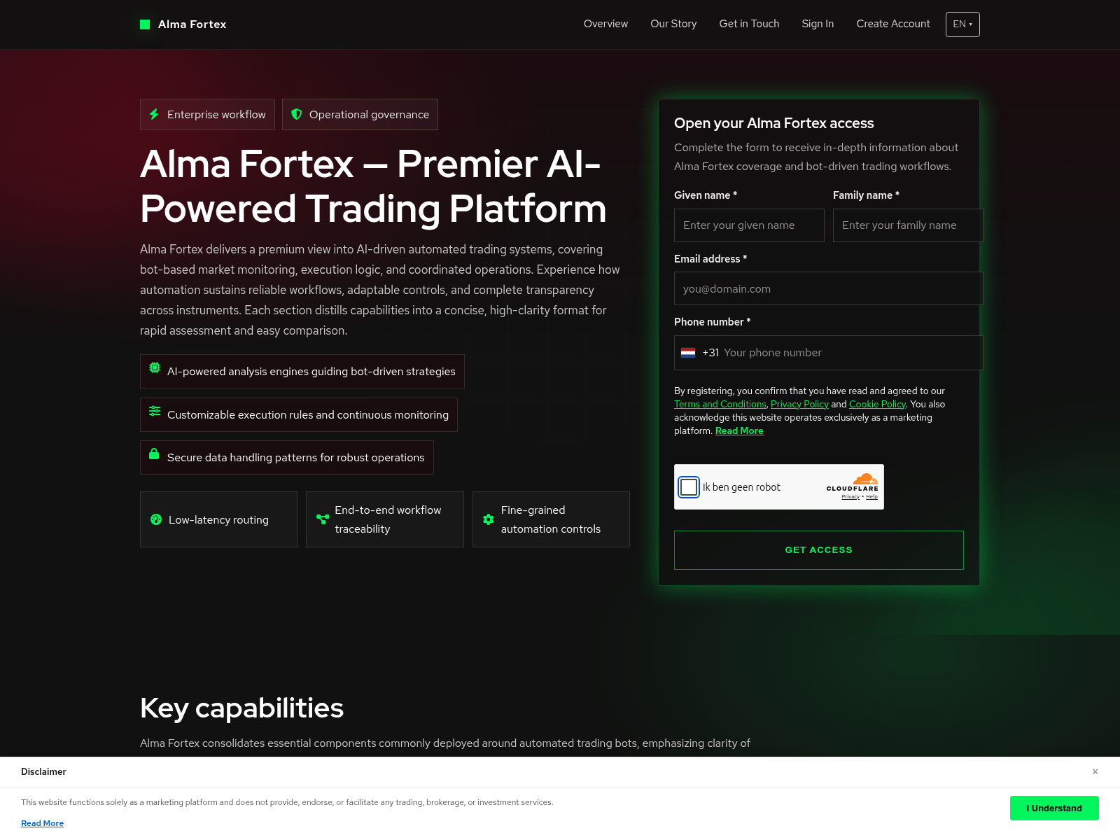 Screenshot of almafortex.digital