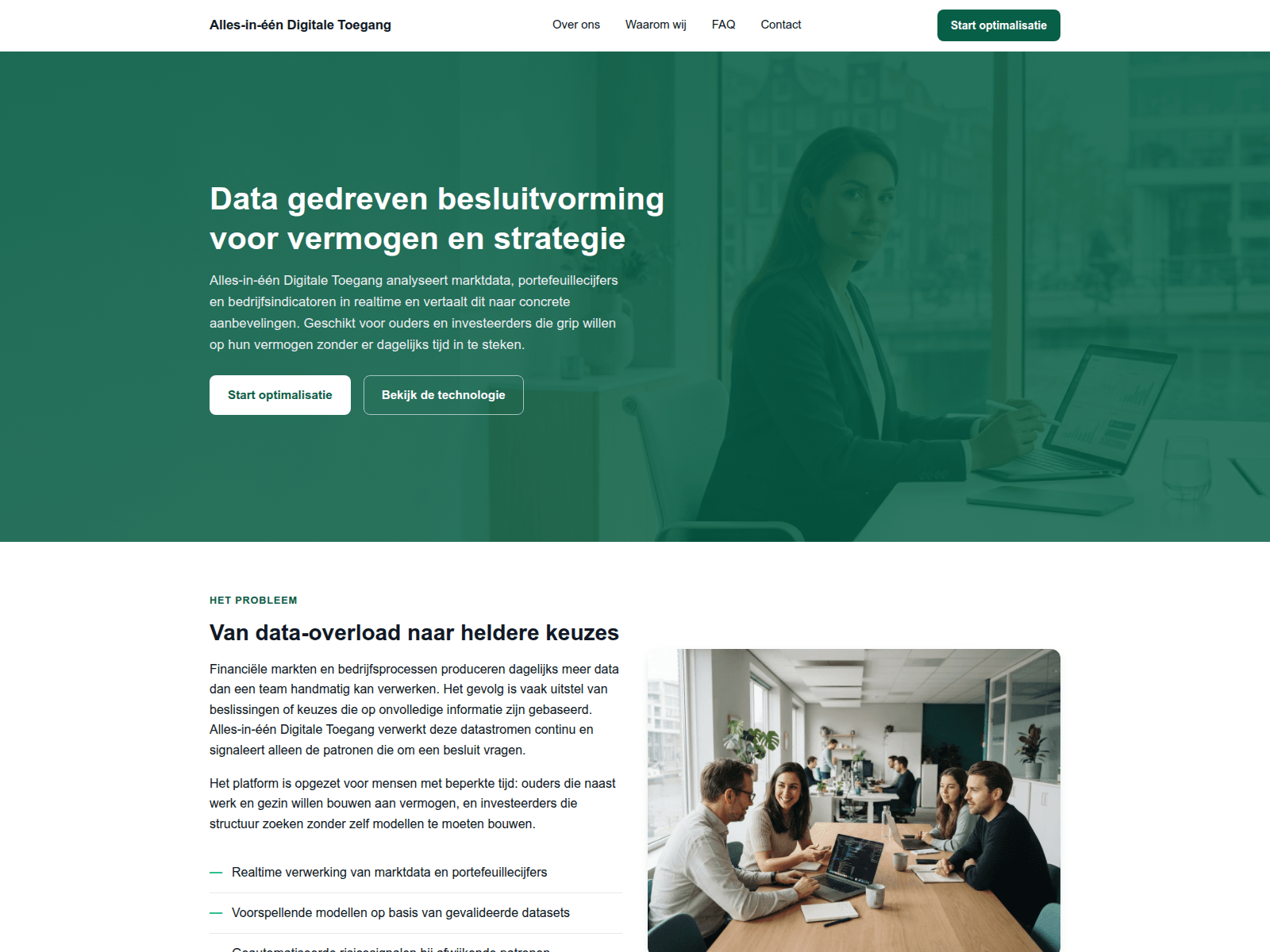 Screenshot of allesineendigitaletoegang.com