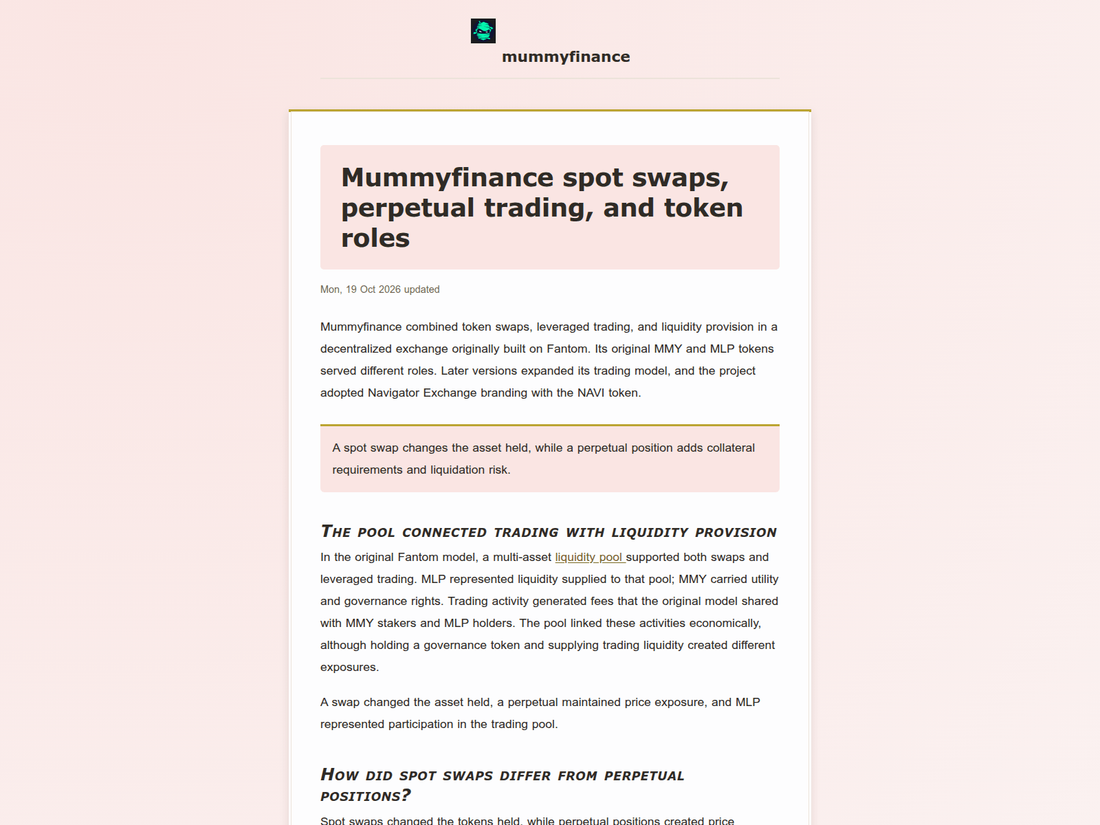 Screenshot of mumymfinance.ink