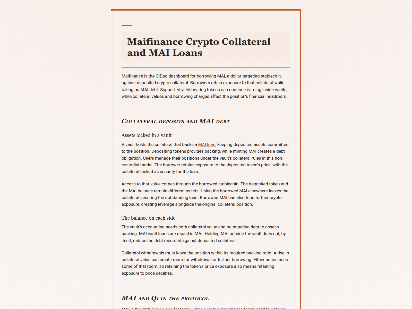 Screenshot of miafinance.ink