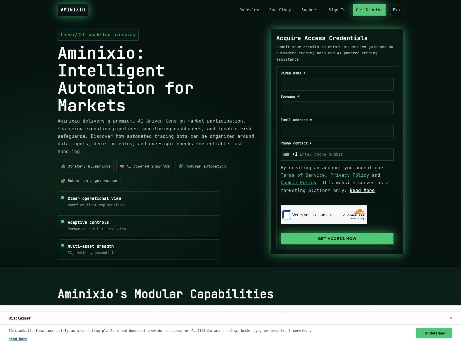 Screenshot of aminixio-tech.com