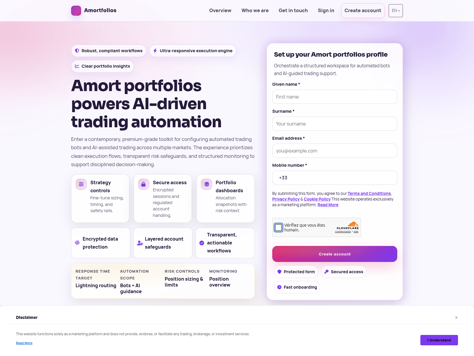 Screenshot of amortfolios.shop