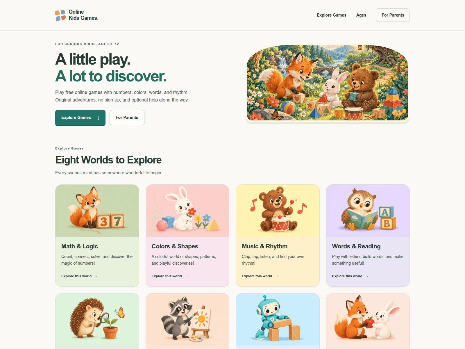 Screenshot of onlinekidsgames.net