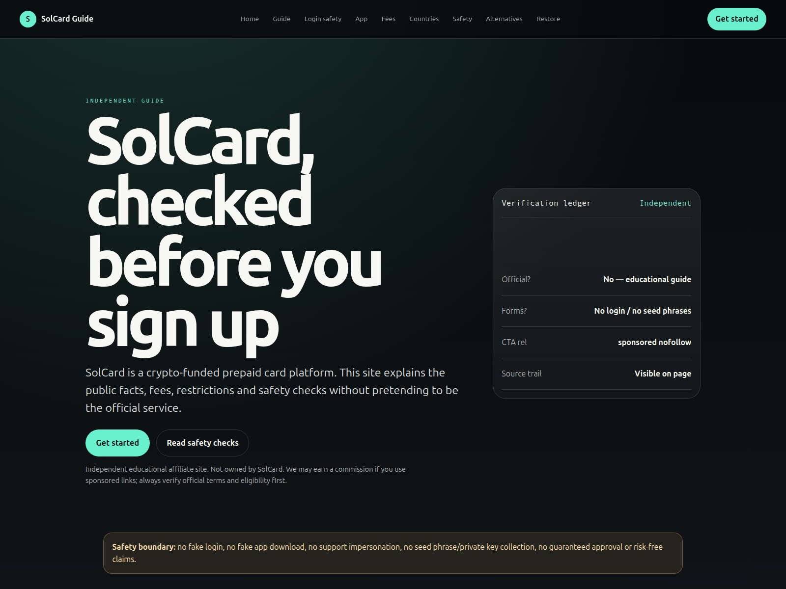 Screenshot of solcard.my