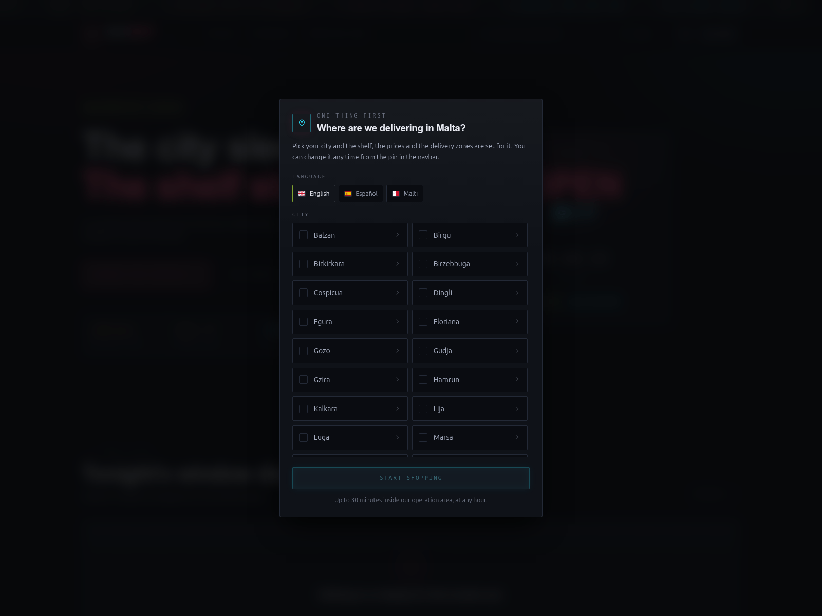 Screenshot of neonmalta.digital