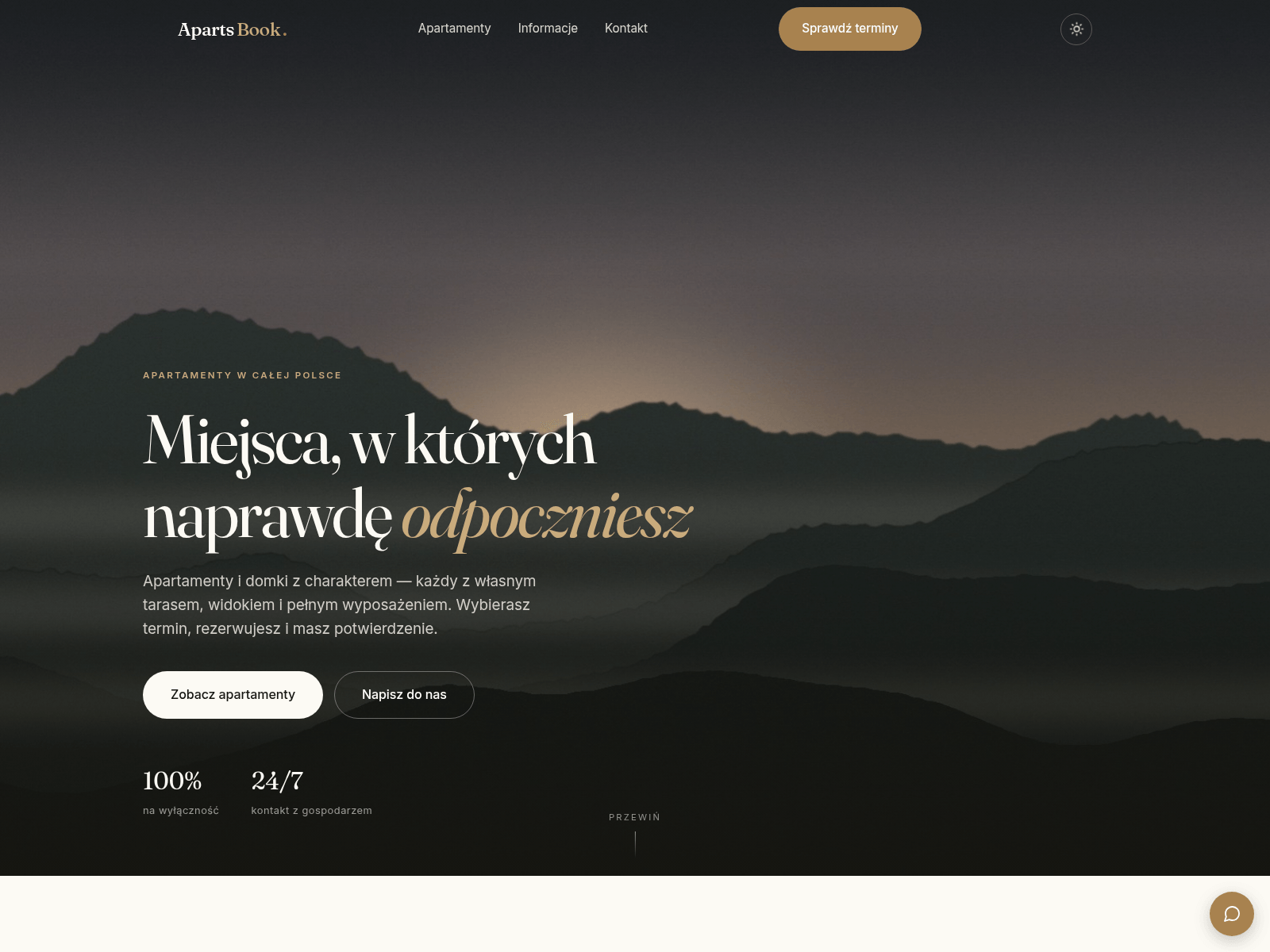 Screenshot of apartsbook.pl