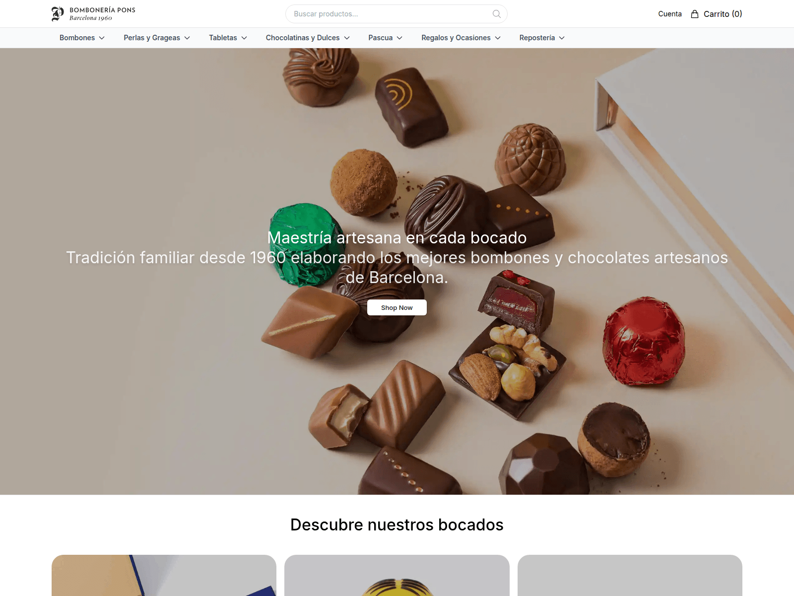 Screenshot of bomboneriaponsstore.shop
