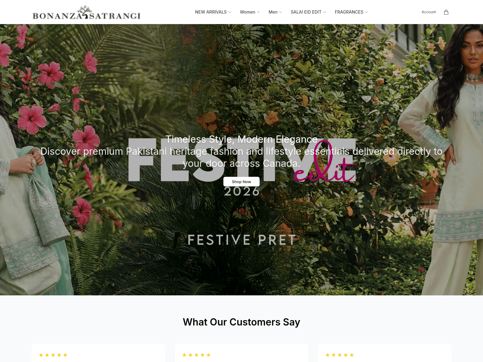 Screenshot of bonanzasatrangishop.shop