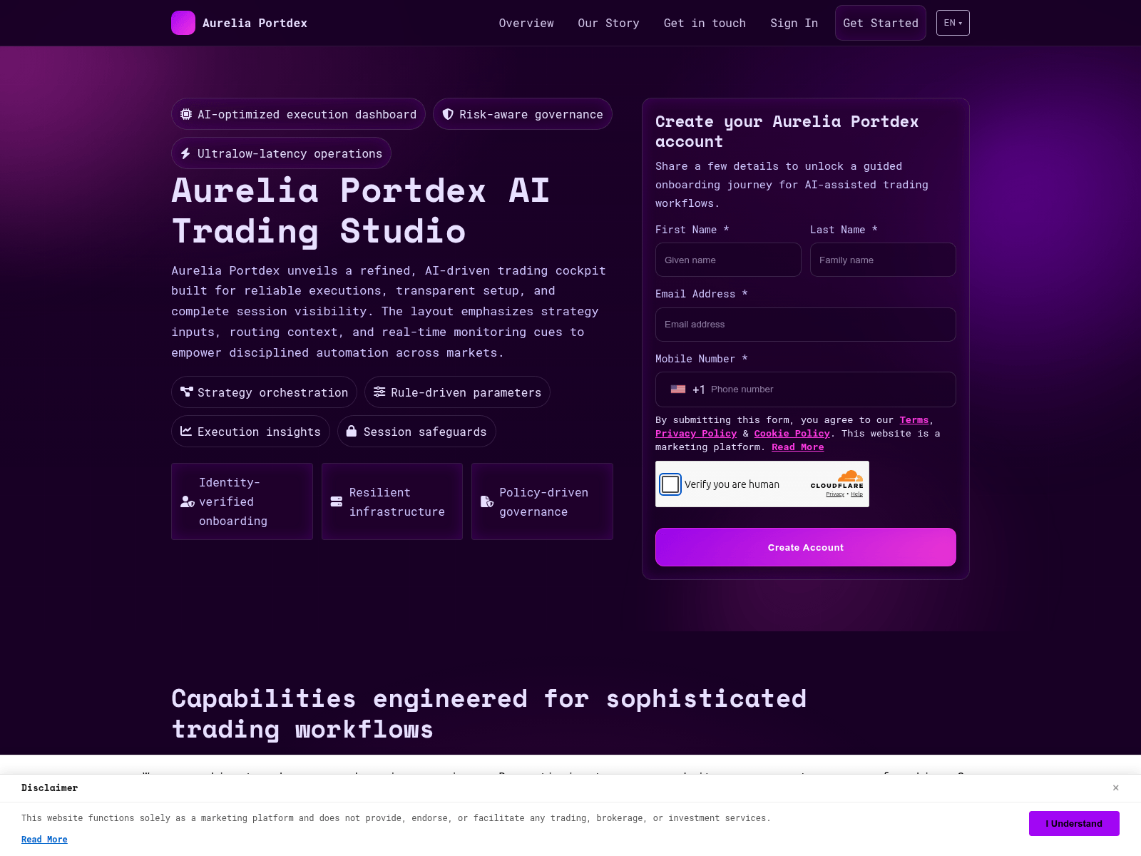 Screenshot of aureliaportdex-tech.com