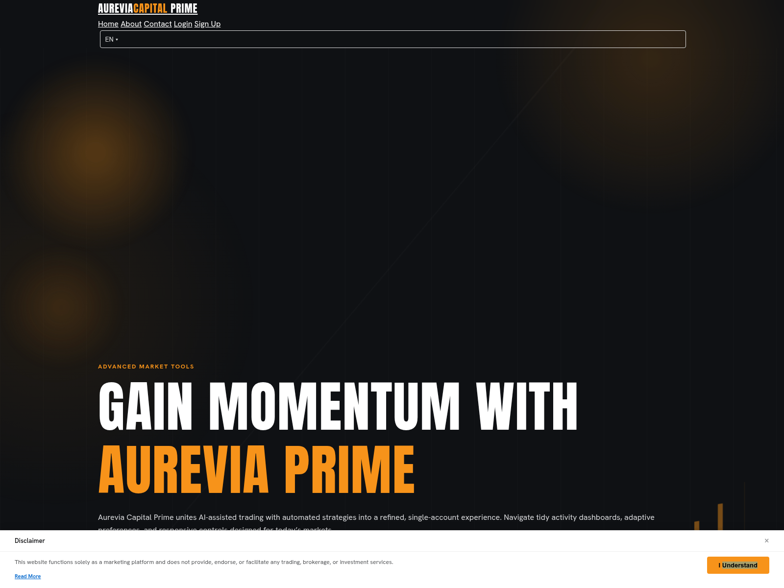 Screenshot of aureviacapitalprime.digital