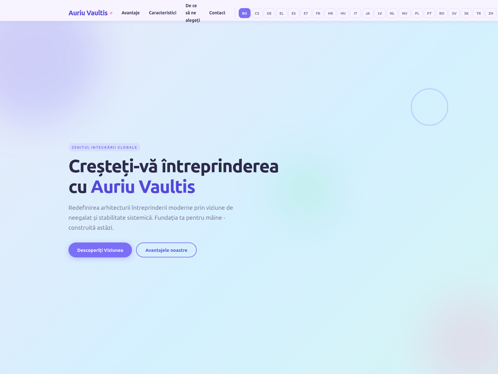 Screenshot of auriuvaultistrade.com