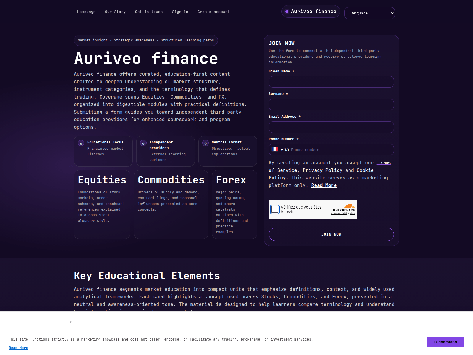 Screenshot of auriveofinanceapp.com