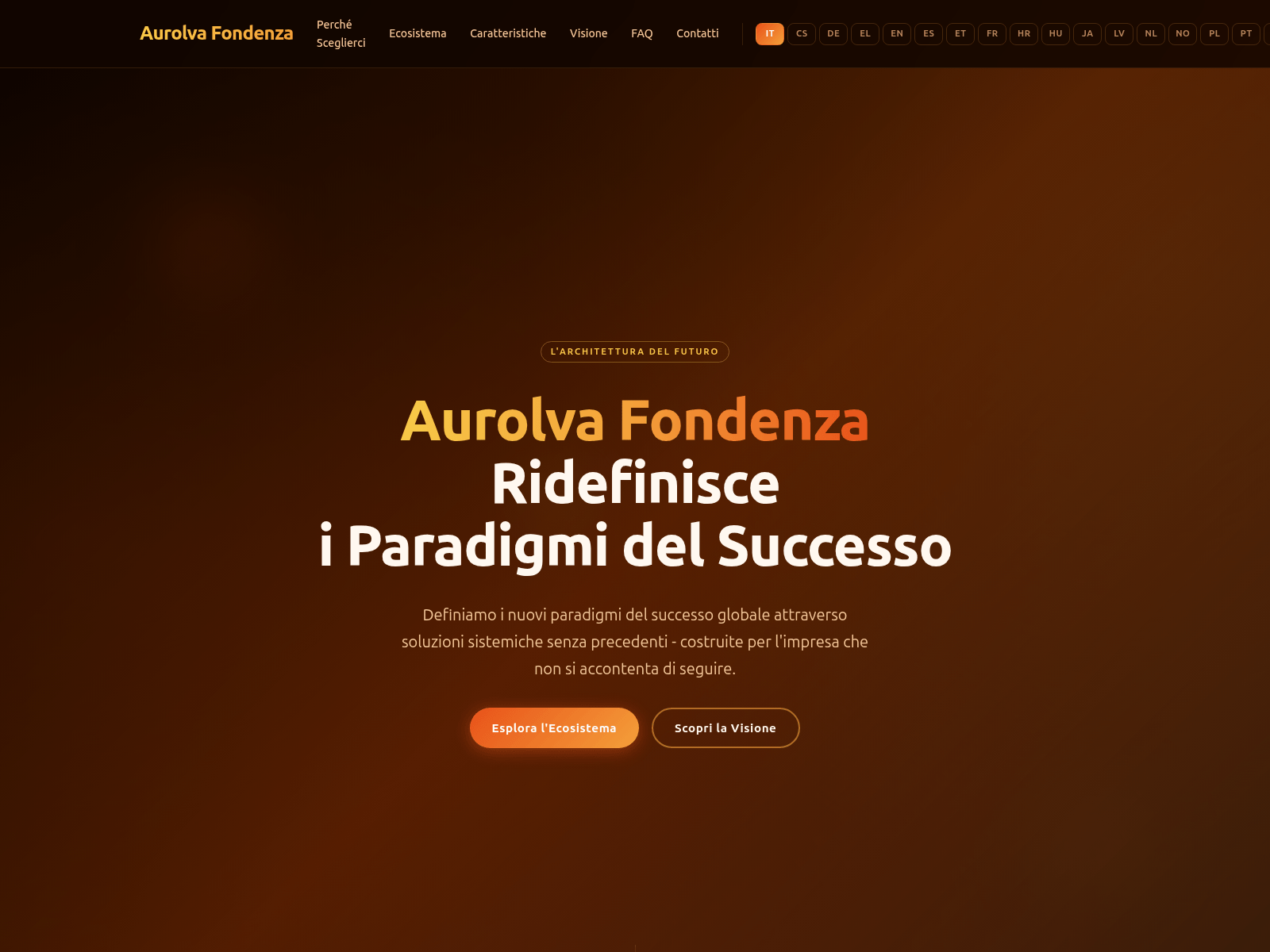 Screenshot of aurolvafondenza.net