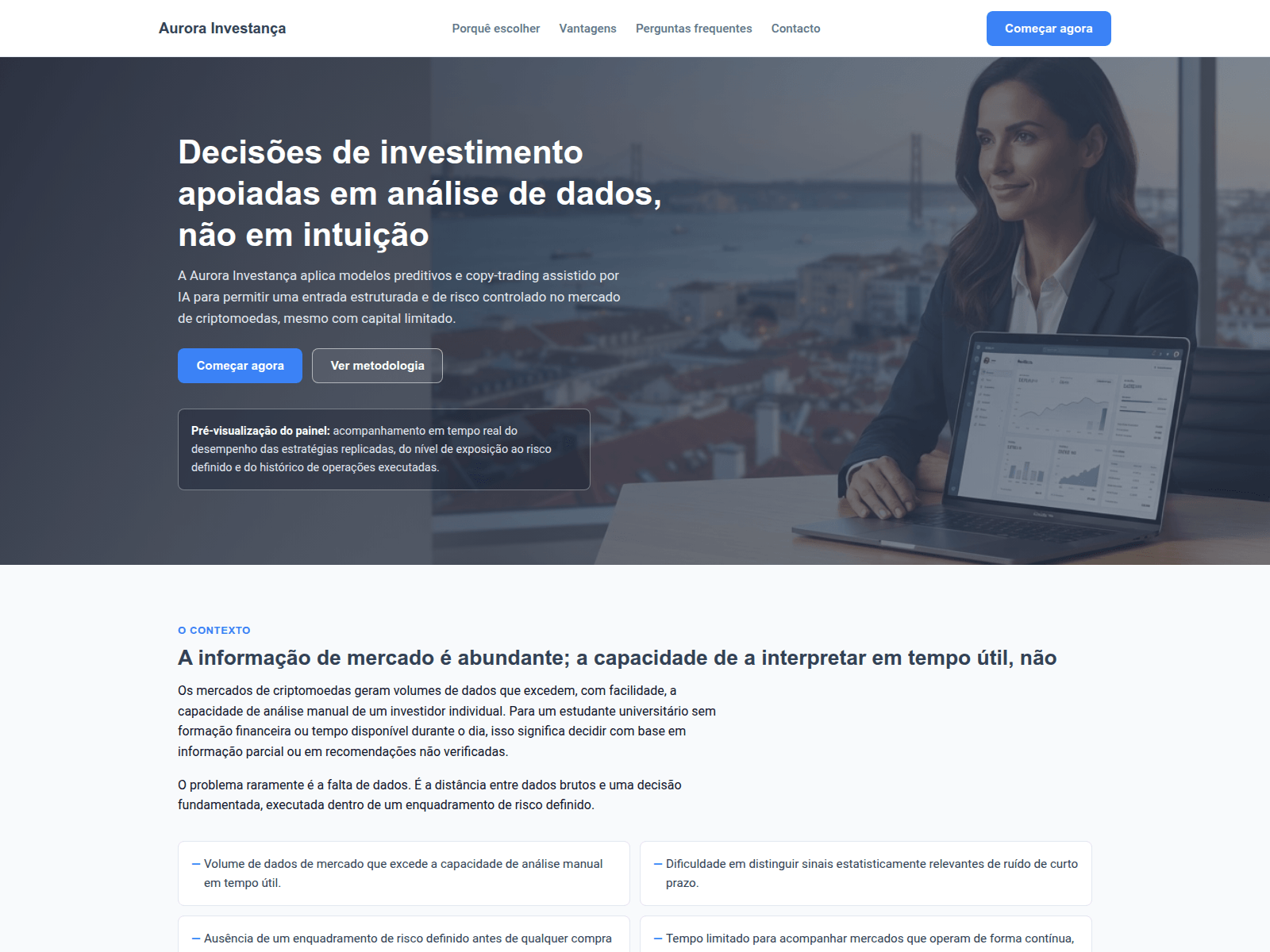 Screenshot of aurorainvestanca.net