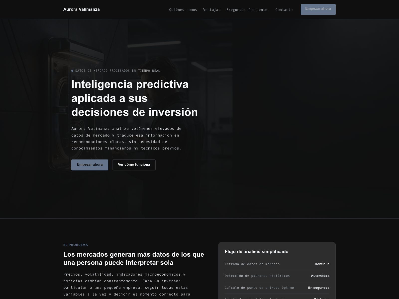 Screenshot of auroravalimanza.net