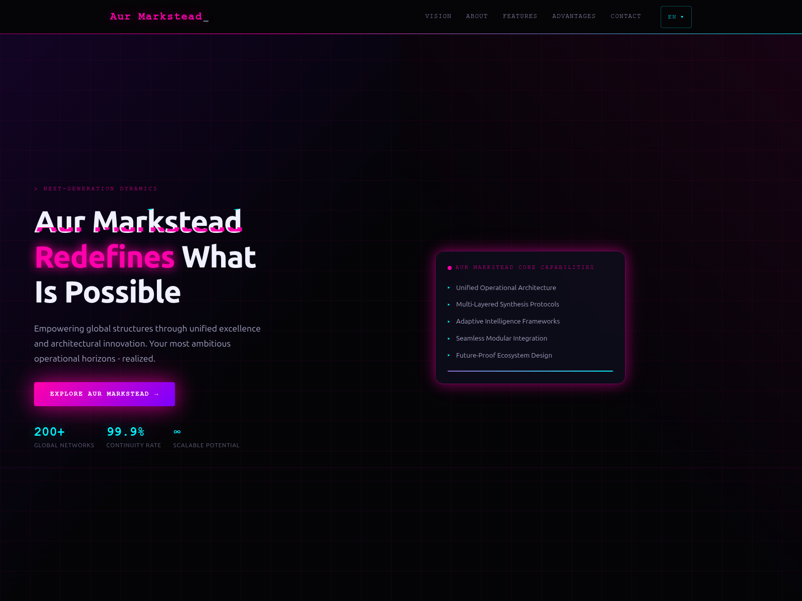 Screenshot of aurmarkstead.com