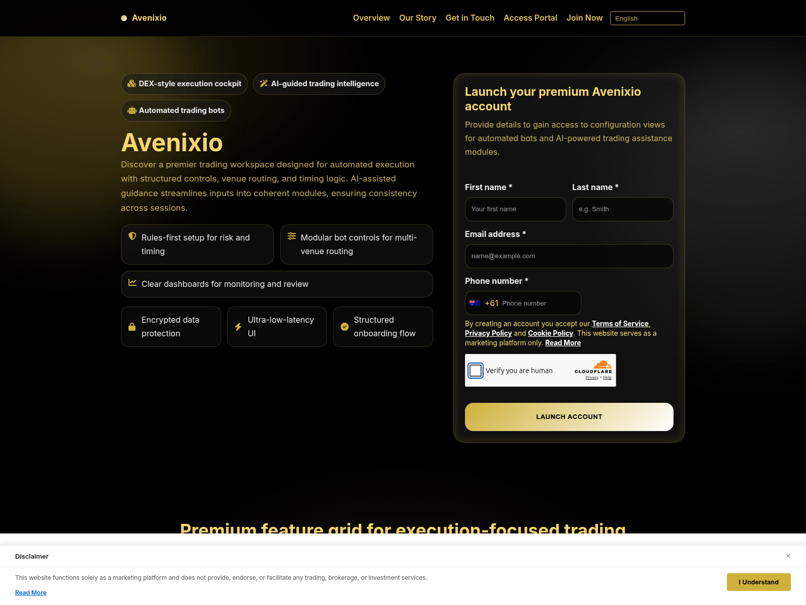 Screenshot of avenixiotech.com