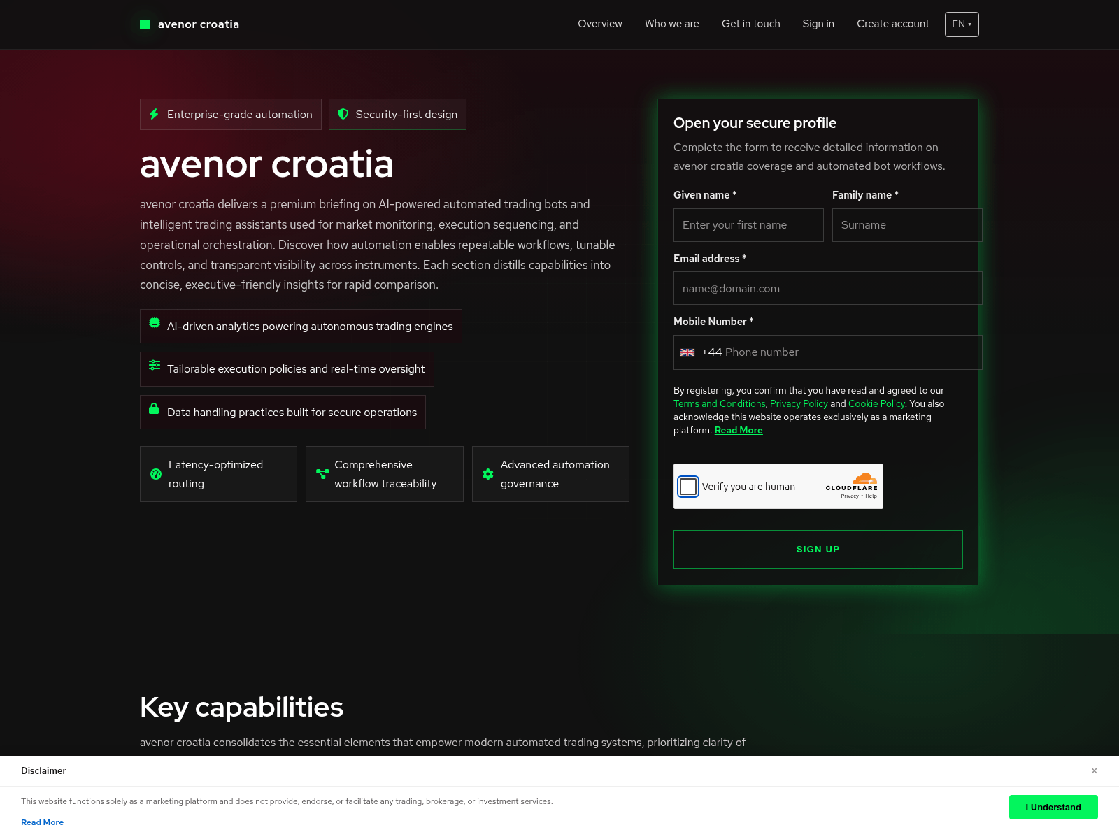 Screenshot of avenorcroatia.digital