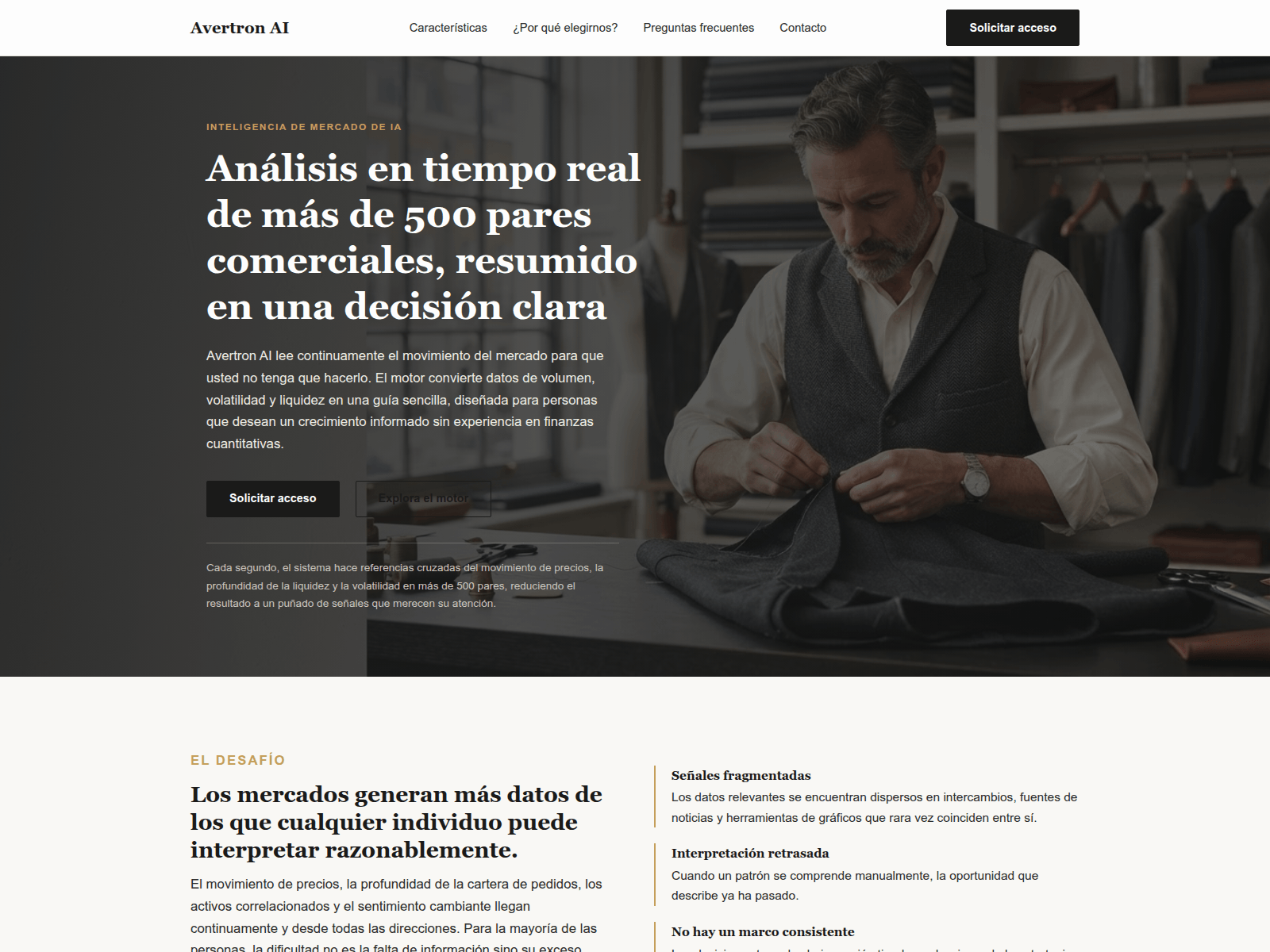 Screenshot of avertronaitrade.com