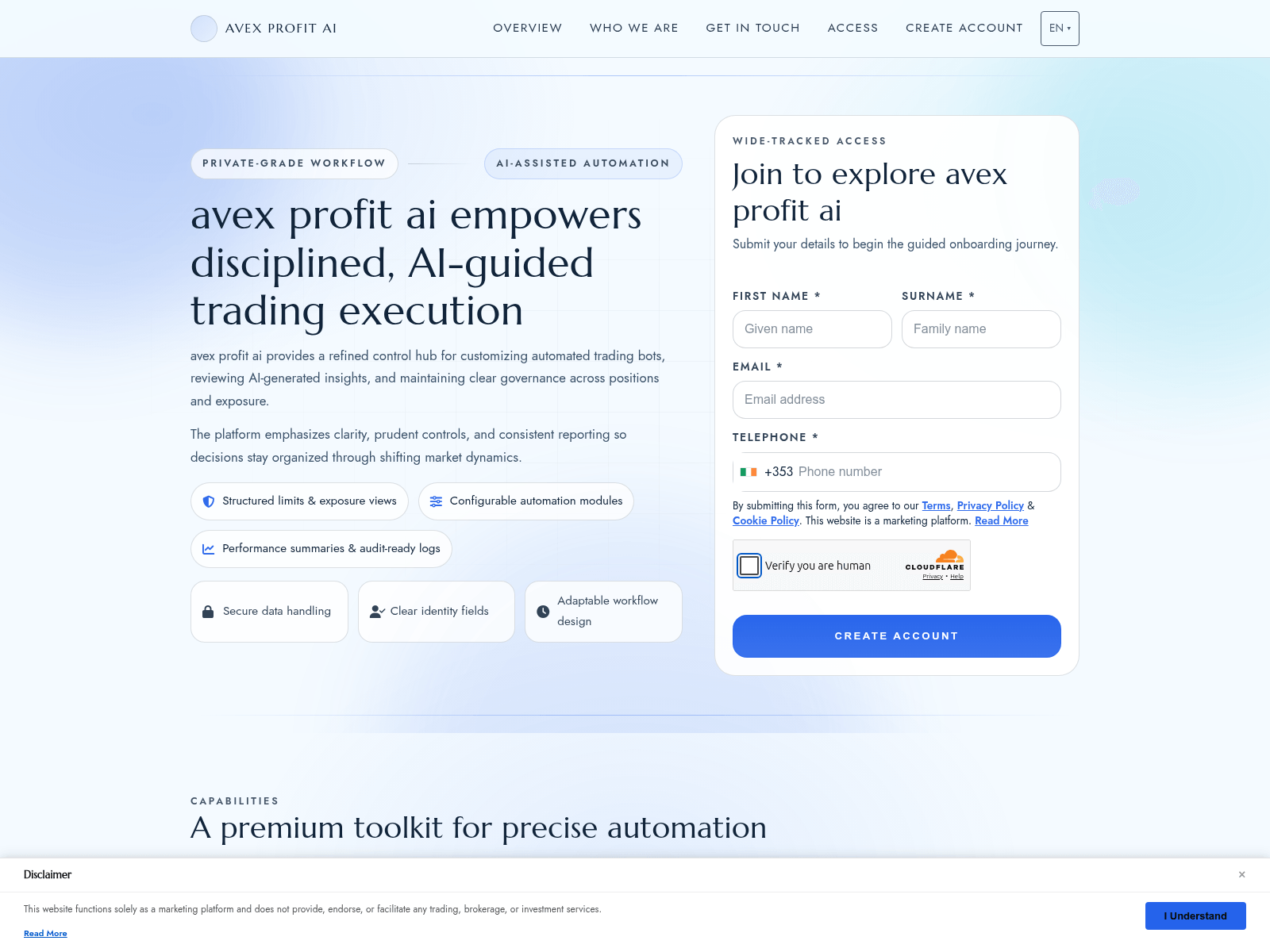Screenshot of avexprofitai.shop