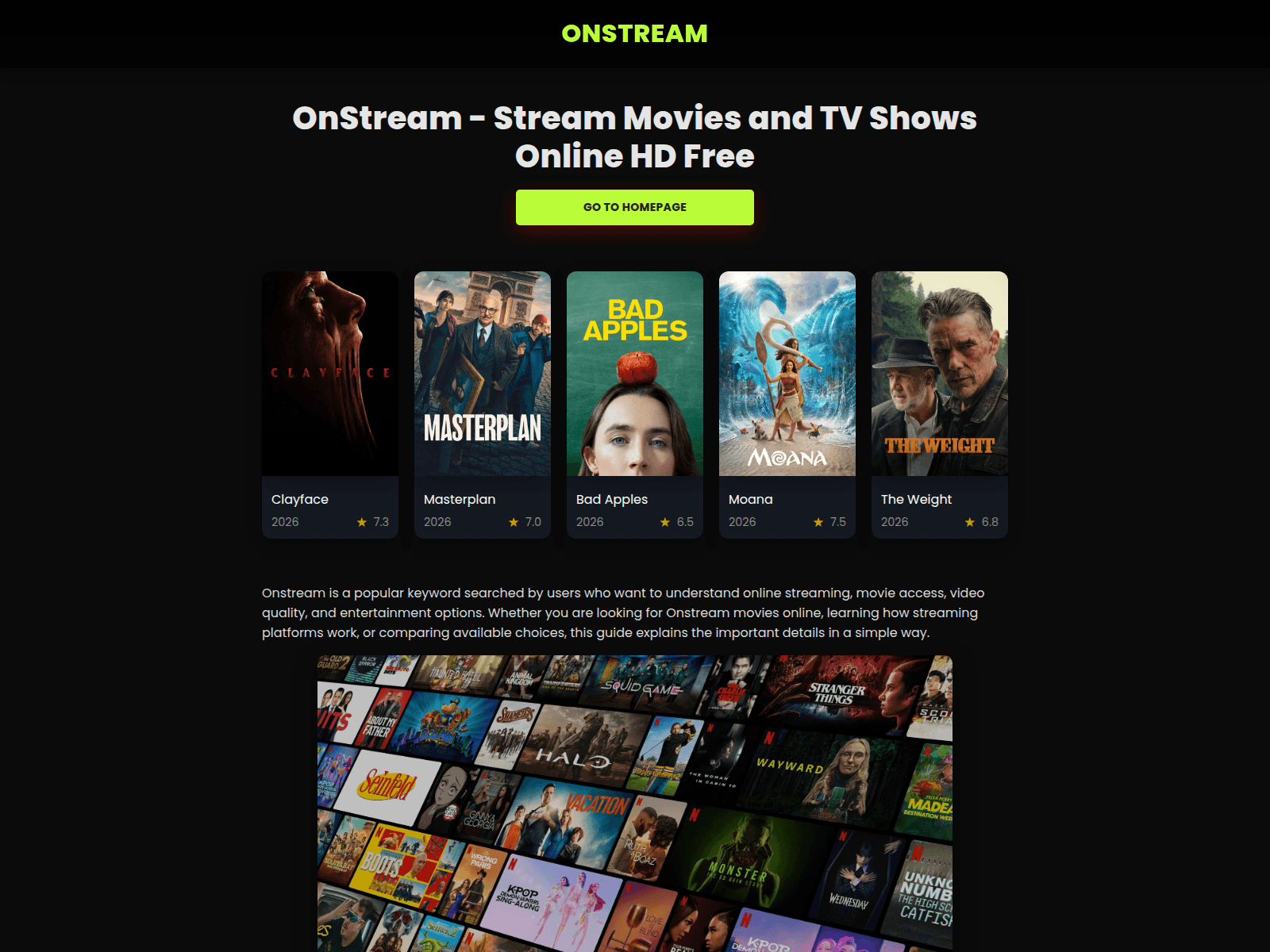 Знімок екрана onstream-apk.co