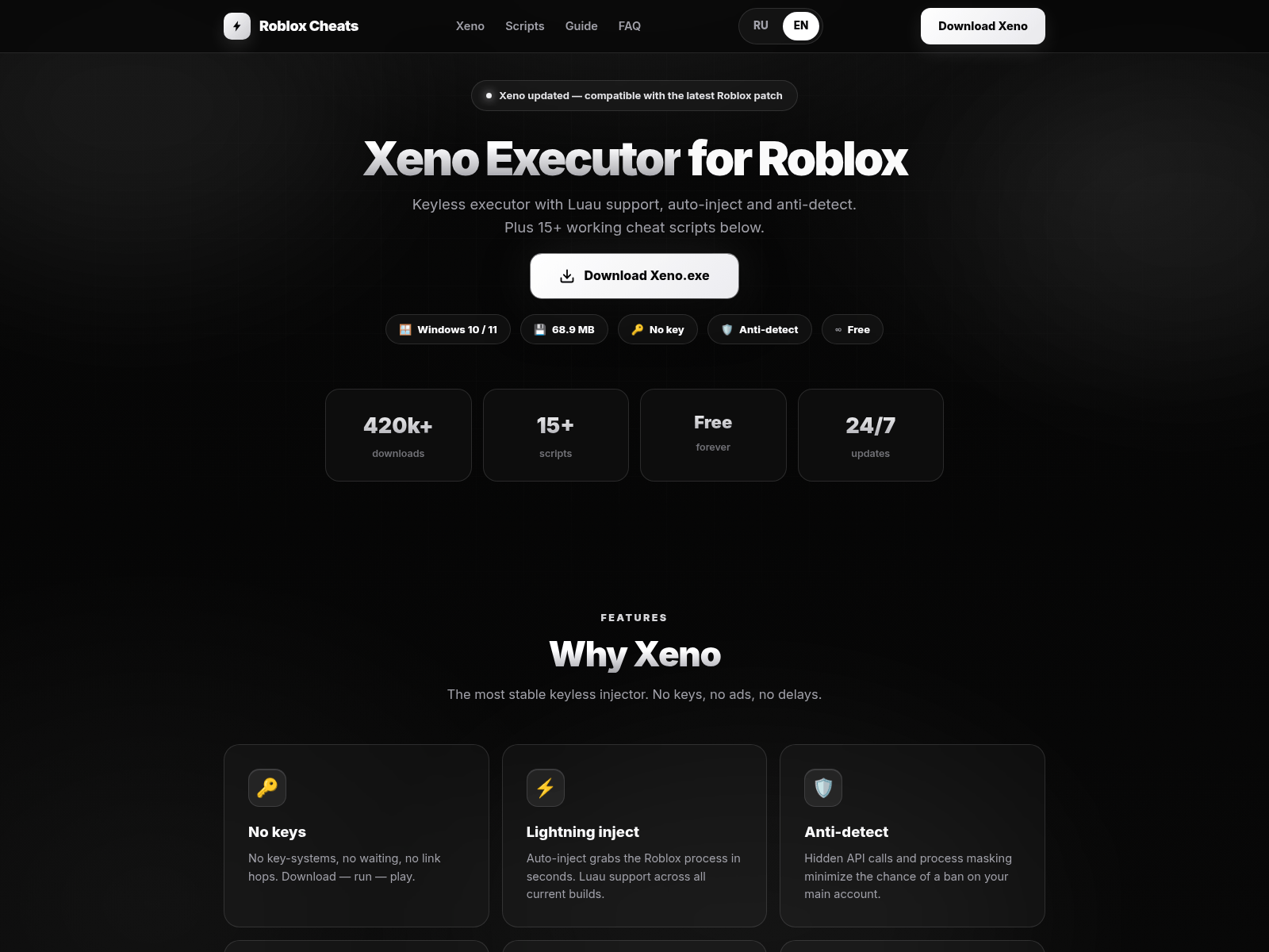 Screenshot of robloxcheats.sbs