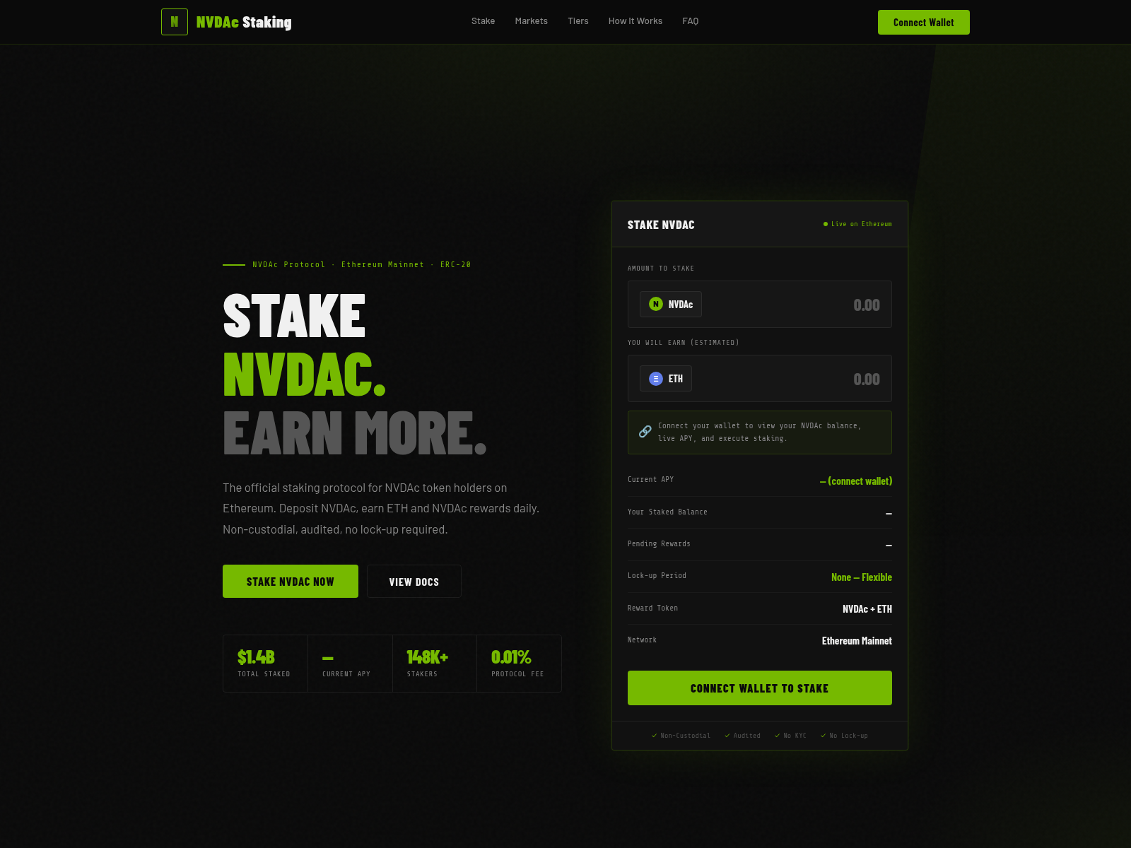 Screenshot of nvdacstaking.com