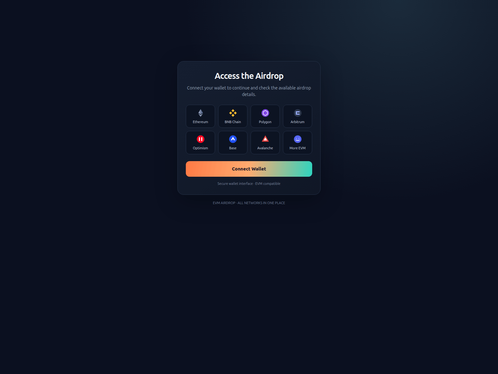Screenshot di evmaccess.pro