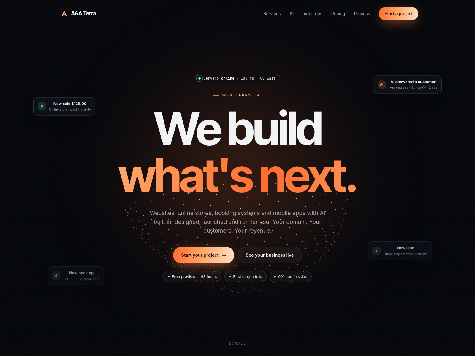 Screenshot of aaterrainc.com