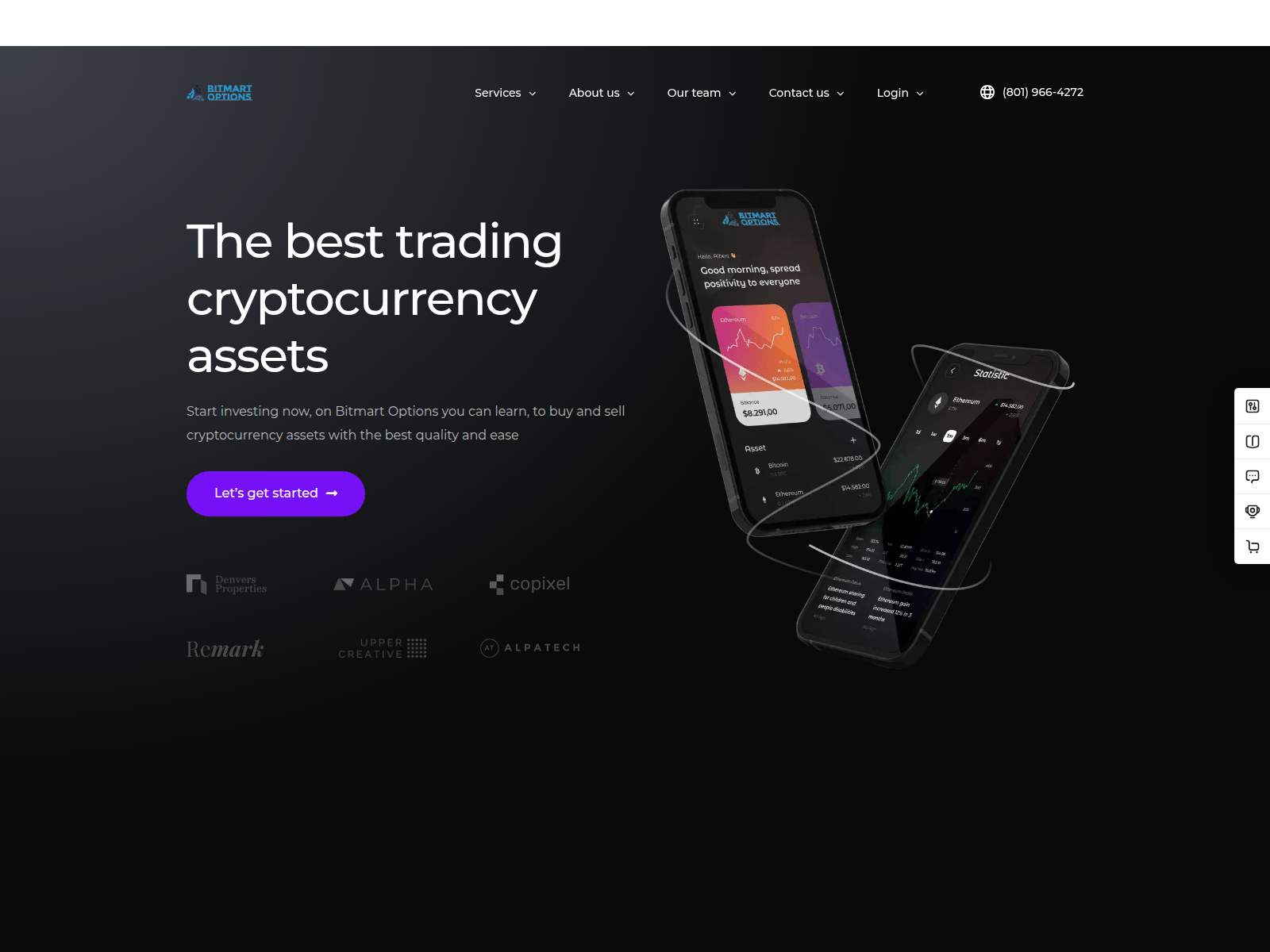 Captura de pantalla de bitmartoptions.com
