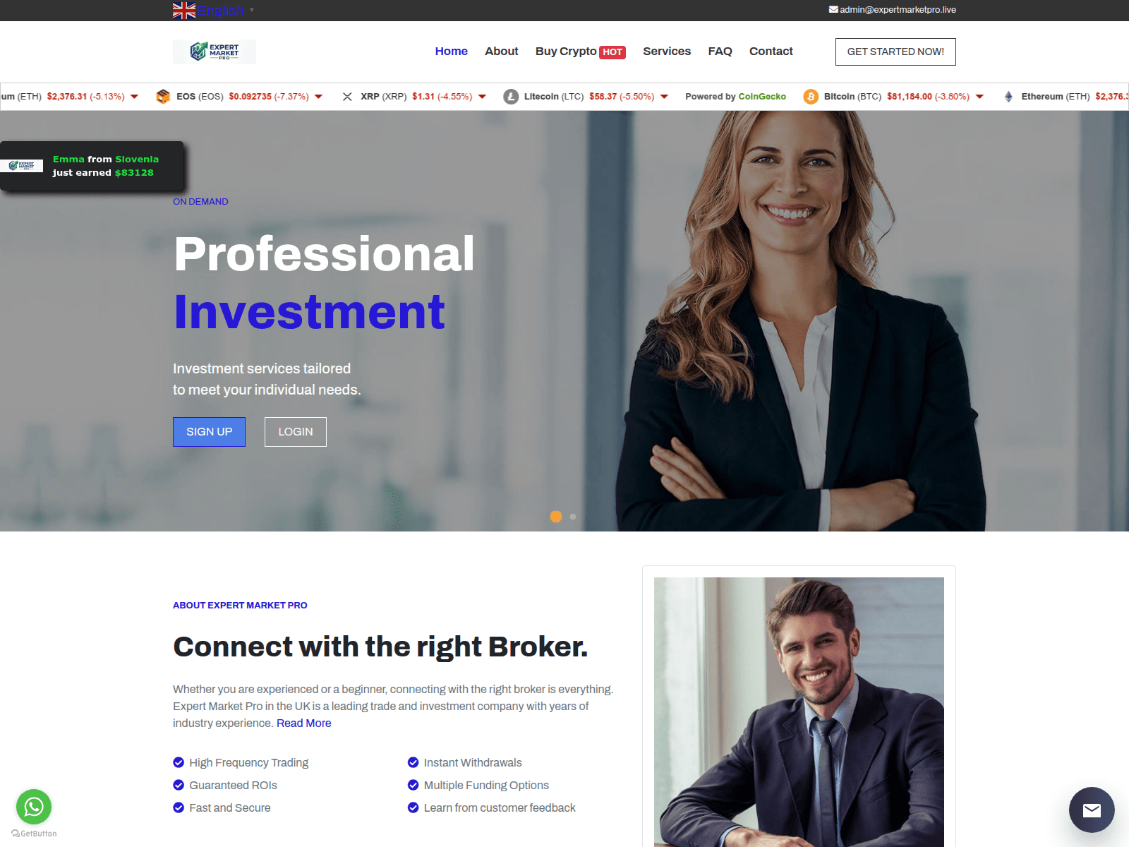Tangkapan layar expertmarketpro.live