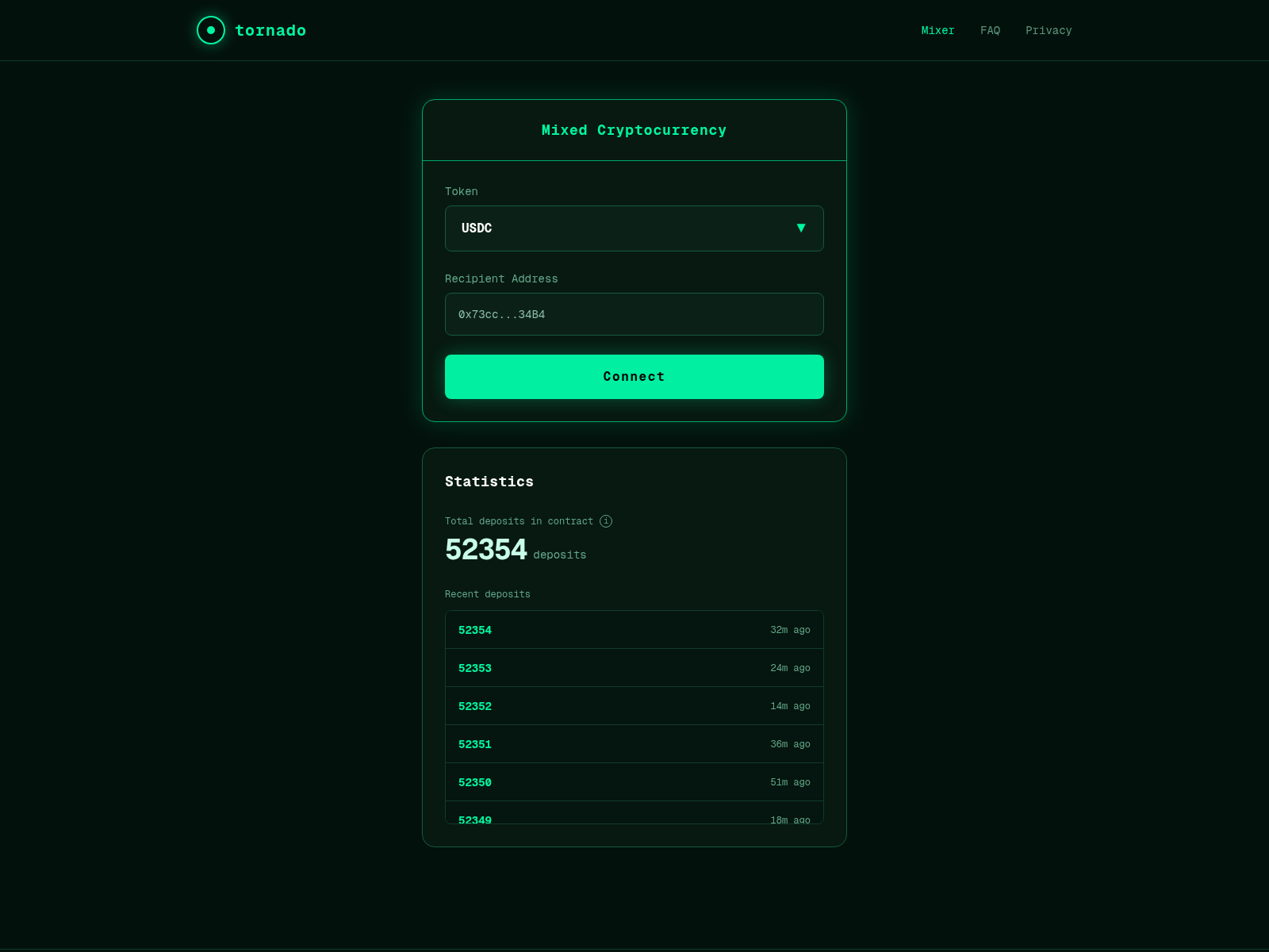 tornadomixer.org 스크린샷